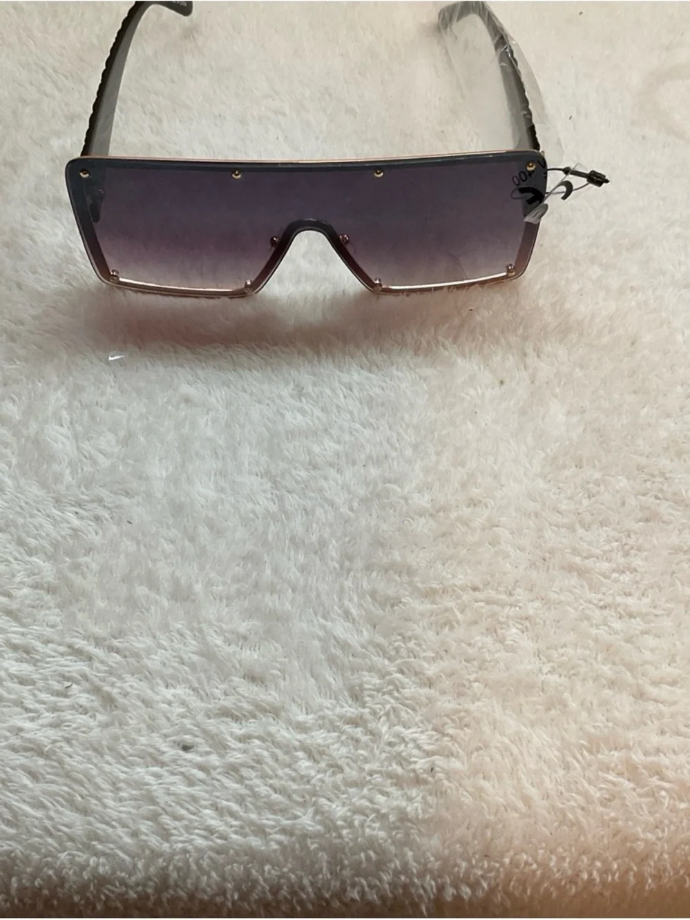 Women's Shield Sunglasses — Gradient Purple Lens